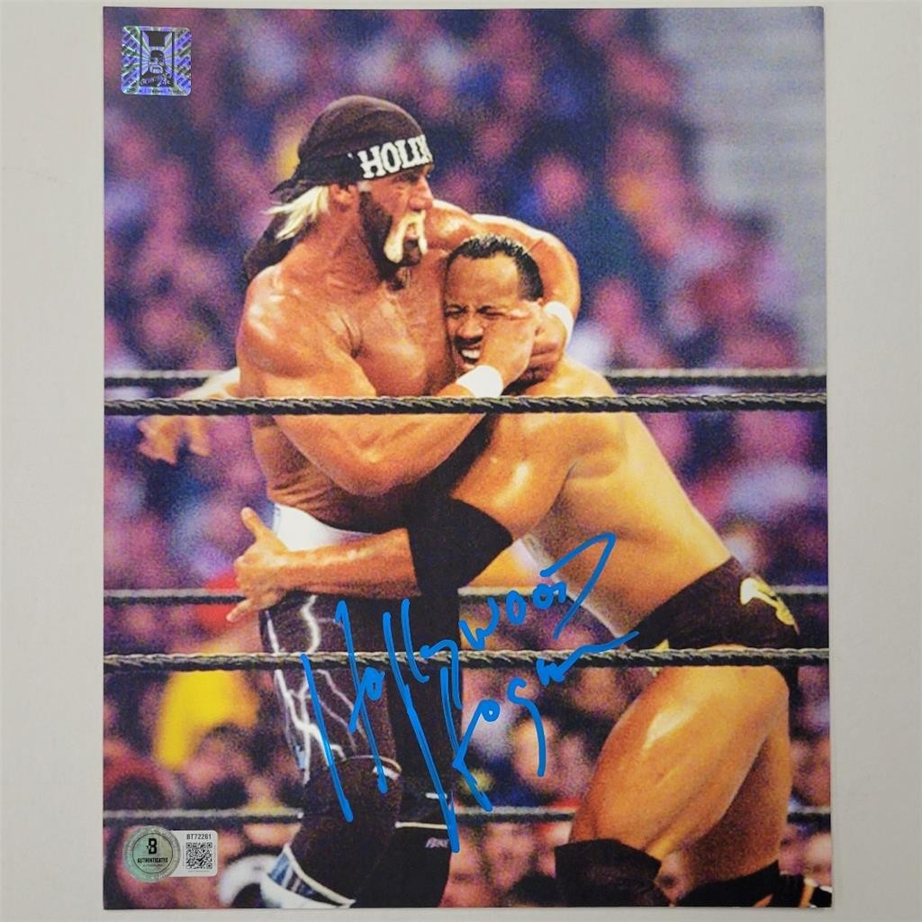 "Hollywood" Hulk Hogan signed WWE Wrestling 8x10 Photo autograph ~ Beckett BAS