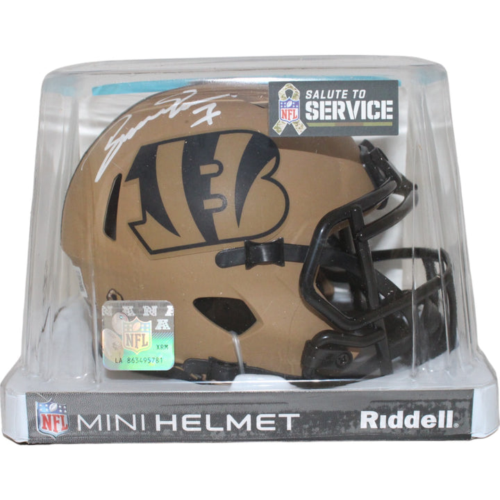 Boomer Esiason Signed Cincinnati Bengals '23 Salute Mini Helmet Beckett 43220