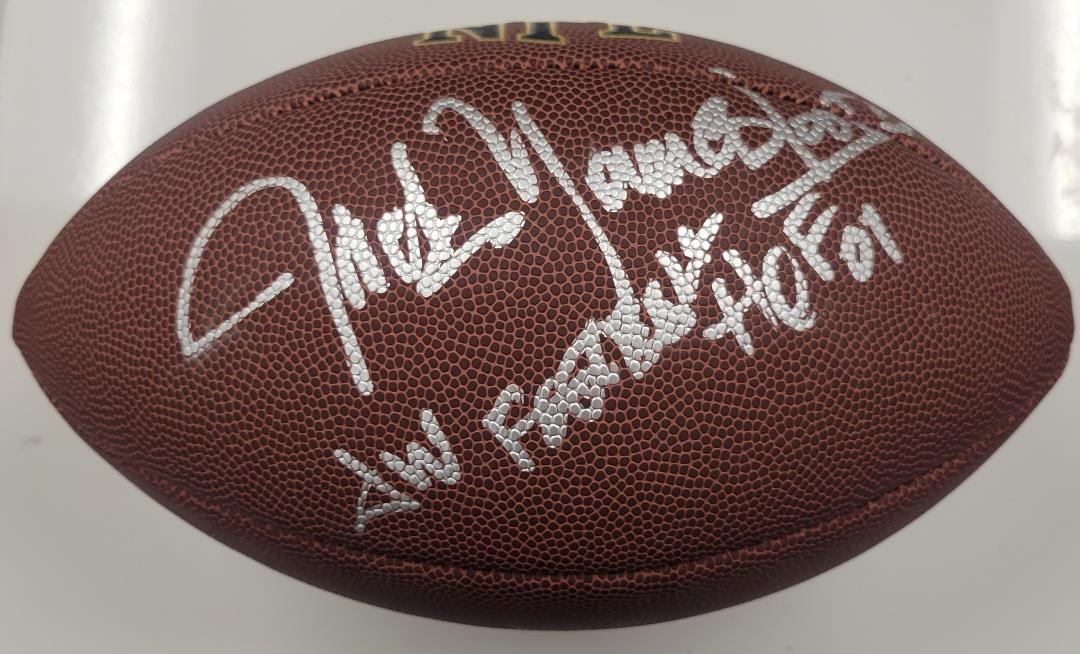 Jack Youngblood signed "Football HOF 01" Wilson Football Rams ~ Beckett BAS