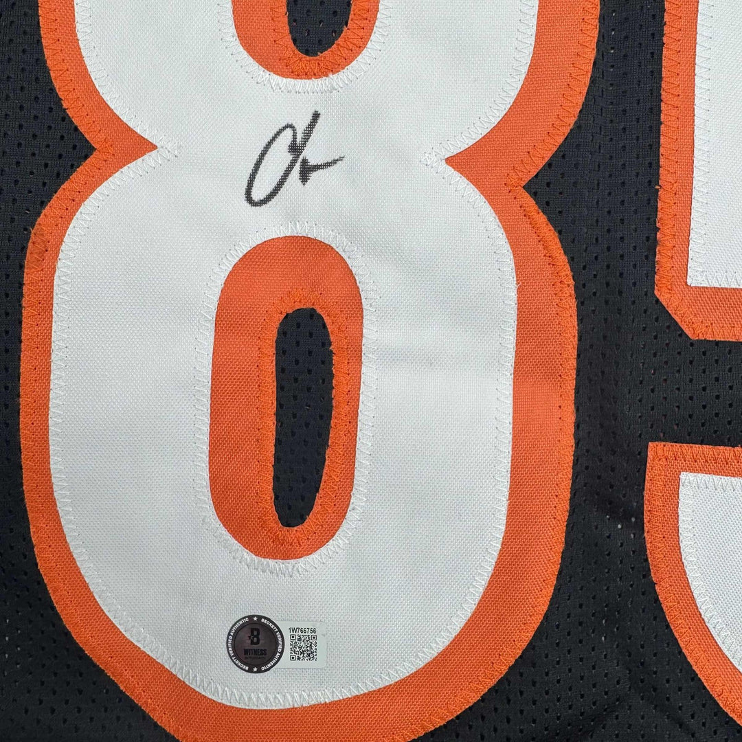 Autographed/Signed CHAD OCHOCINCO (Johnson) Cincinnati Black Jersey JSA COA Auto