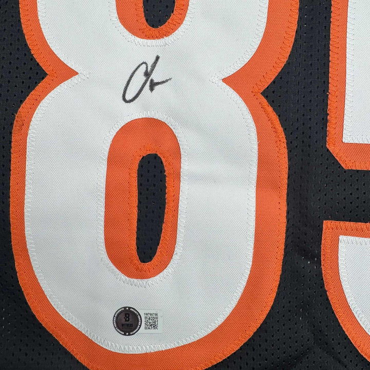Autographed/Signed CHAD OCHOCINCO (Johnson) Cincinnati Black Jersey JSA COA Auto