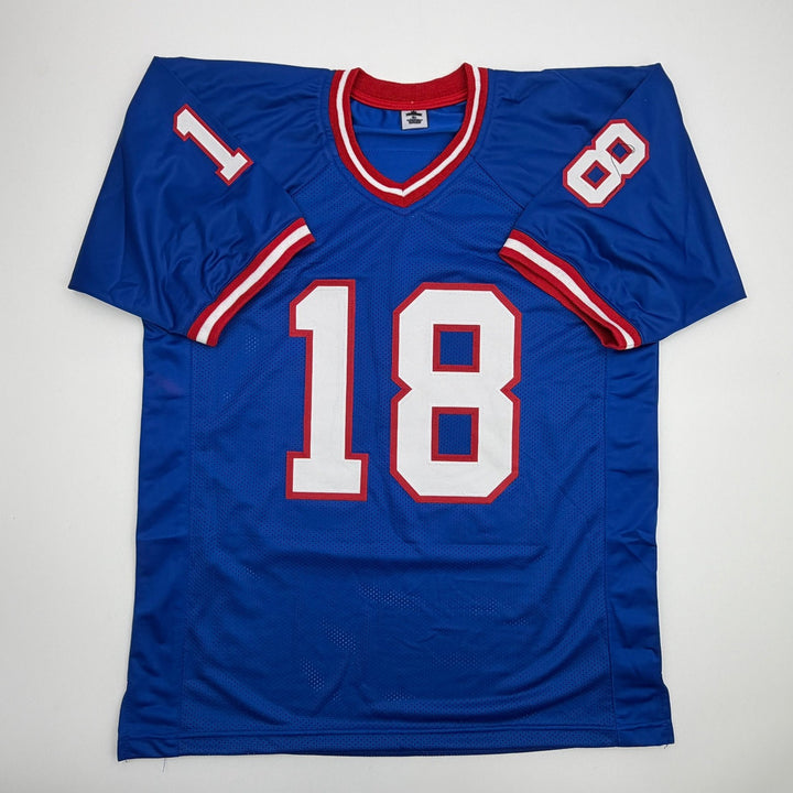 Autographed/Signed Darius Slayton New York Retro Blue Jersey JSA COA