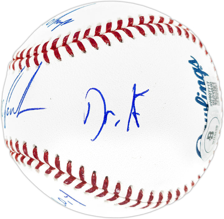 Dwight Doc Gooden Auto MLB Statball Baseball Mets 86 WS Champ Stats Beckett