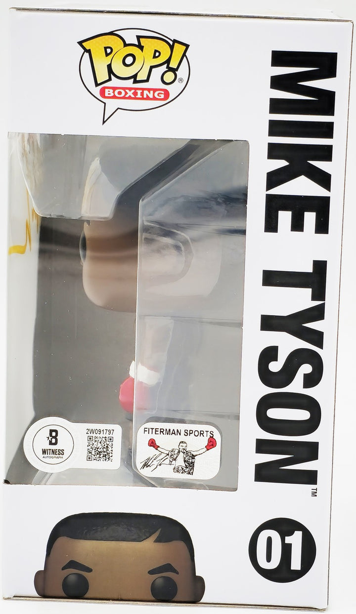 Mike Tyson Autographed Signed Funko Pop Vinyl Figurine #01 Beckett Wit