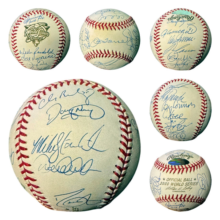 New York Yankees 2000 World Series Champs Team signed Baseball 24 sigs- Steiner