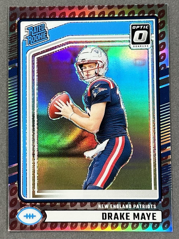 2024 Donruss Optic Drake Maye Preview Football Emoji Patriots Rookie SSP #379