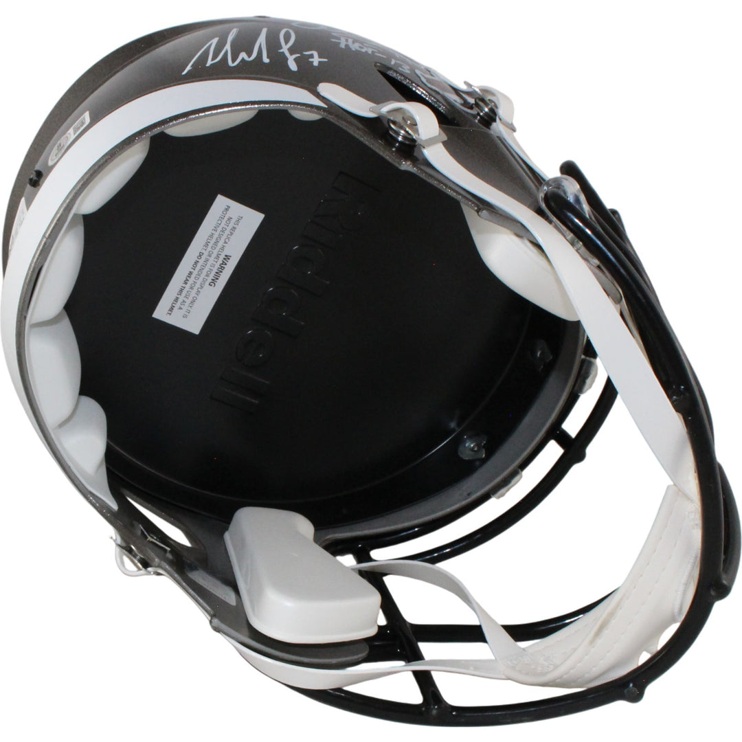 Tampa Bay Buccaneers SB 37 Alstott Sapp +3 Signed F/S TB Helmet Beckett W 54861