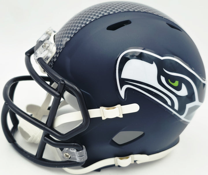 Julian Love Signed Seattle Seahawks Blue Speed Mini Helmet MCS Holo