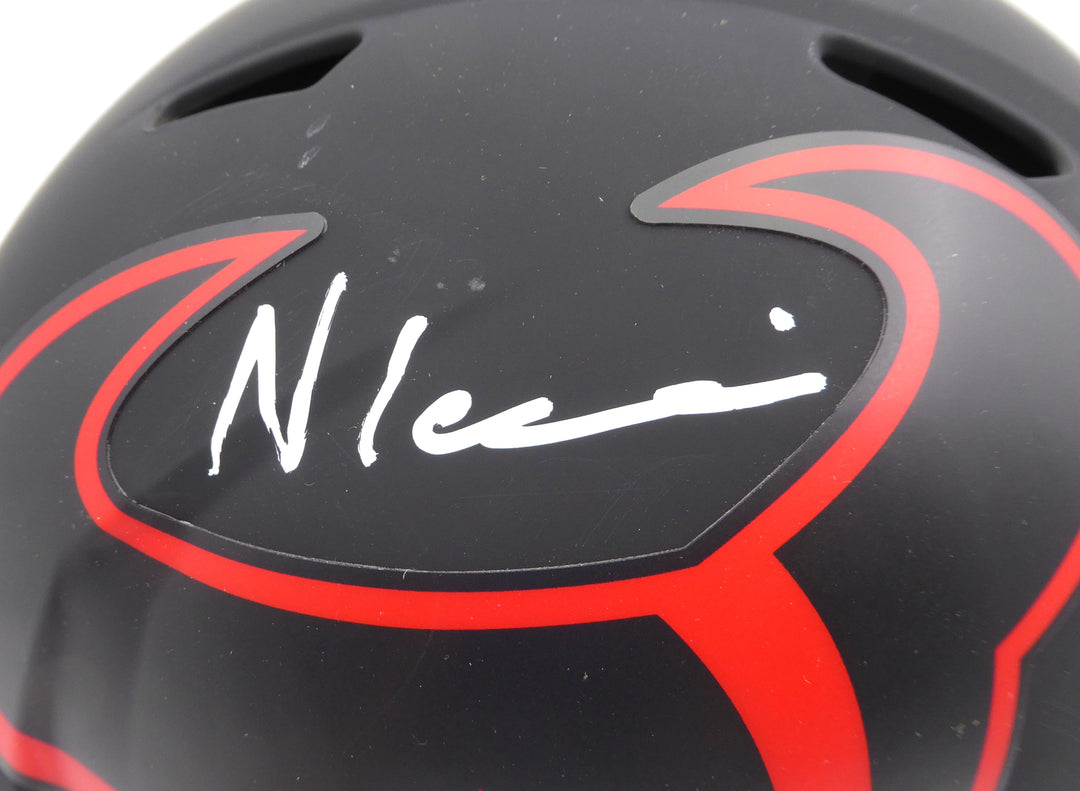 Nico Collins Autographed Eclipse Full Size Helmet Texans Beckett 1W433071