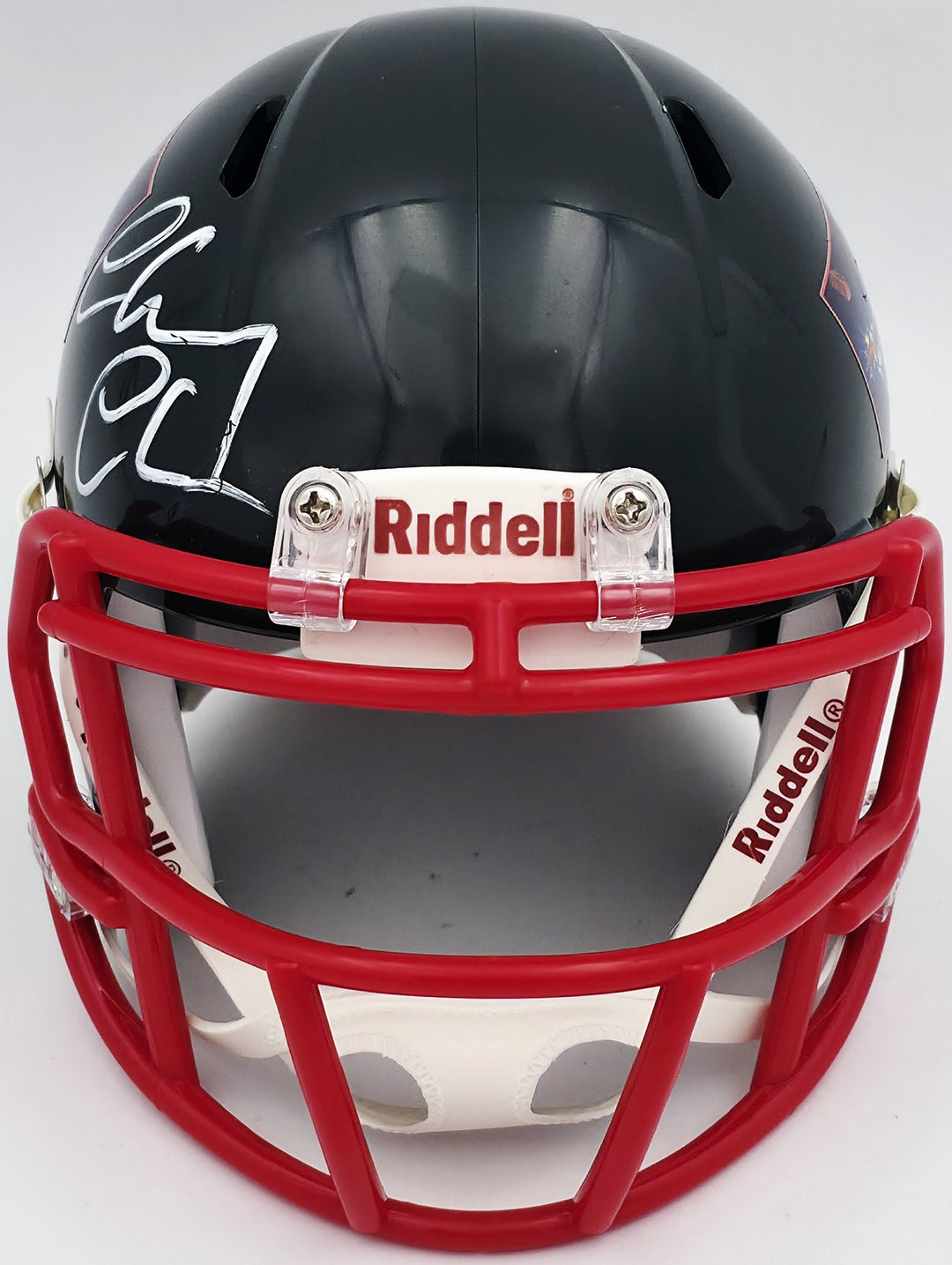 Chevy Chase Signed Christmas Vacation Black Speed Mini Helmet Beckett