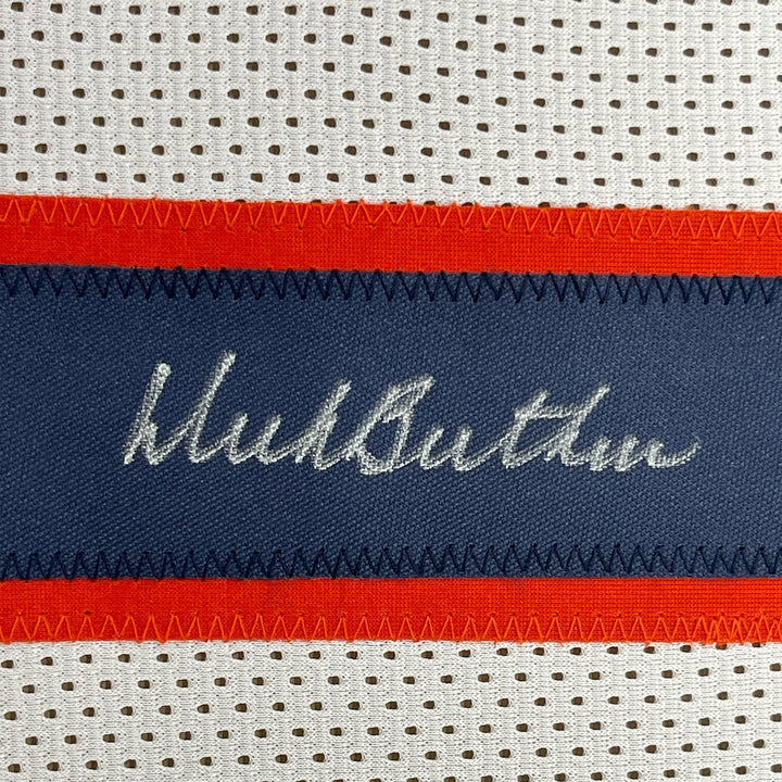 FRAMED Signed DICK BUTKUS 35x39 Chicago White Jersey JSA COA Auto