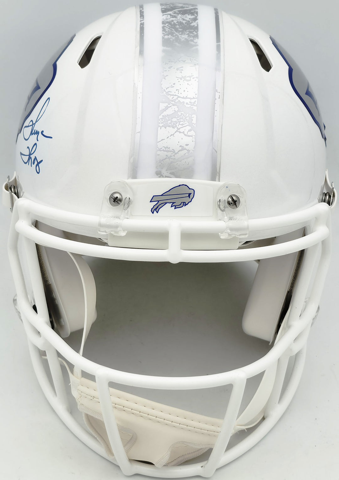 Jim Kelly, Thomas & Reed Auto Bills Rivalries White Full Size Auth Speed Helmet