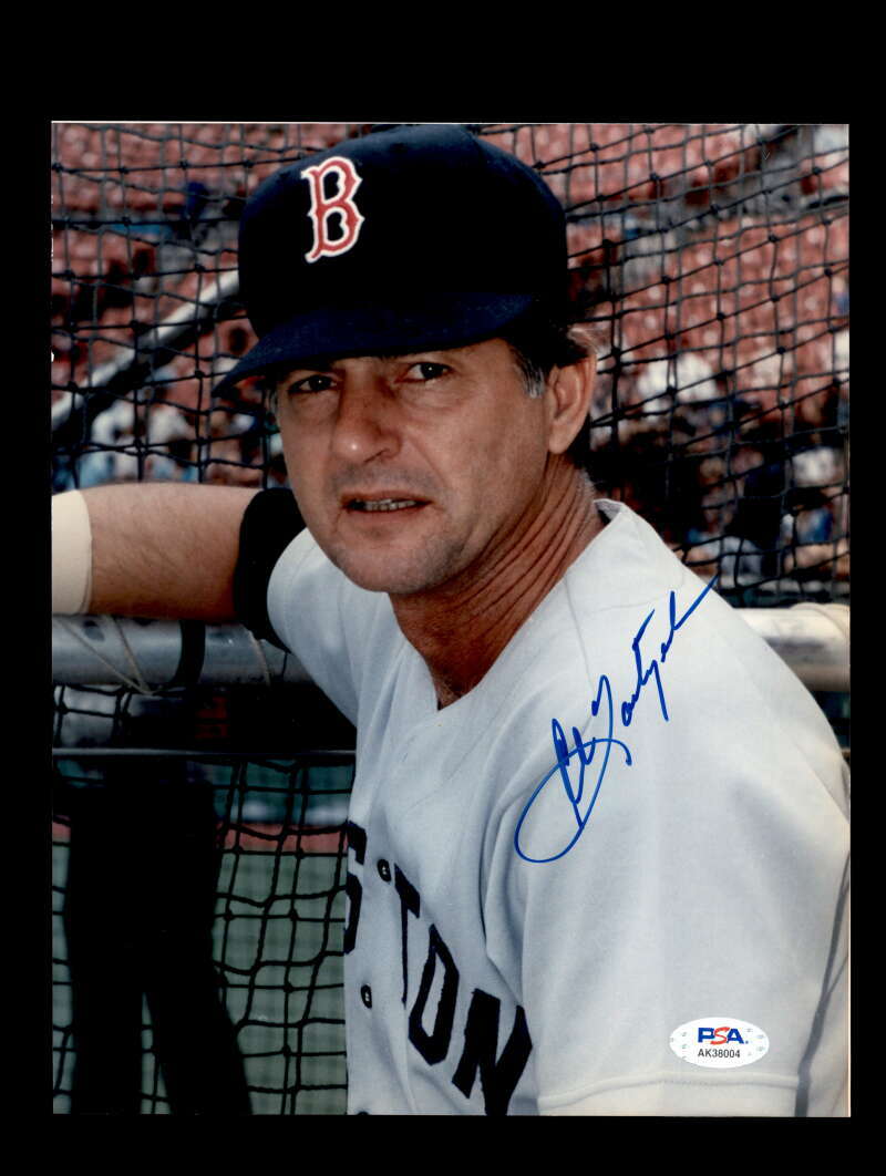 Carl Yastrzemski PSA DNA Signed 8x10 Photo Red Sox Autograph