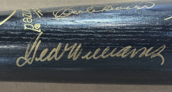Ted Williams signed HOF louisville bat 6 autograph Brooks Robinson PSA DNA LOA