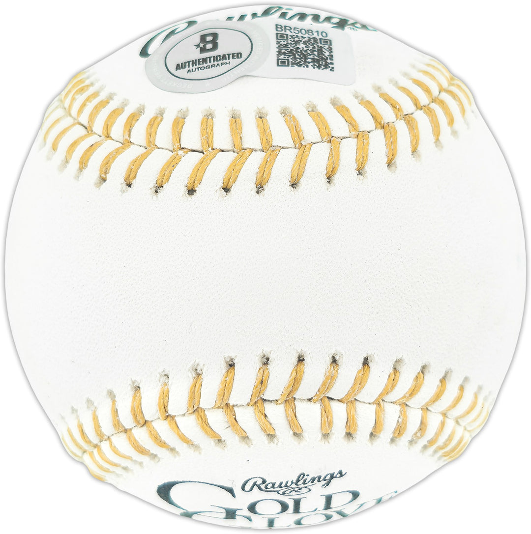 Dave Concepcion Auto Official Gold Glove Baseball Reds "5x GG" Smudge Beckett