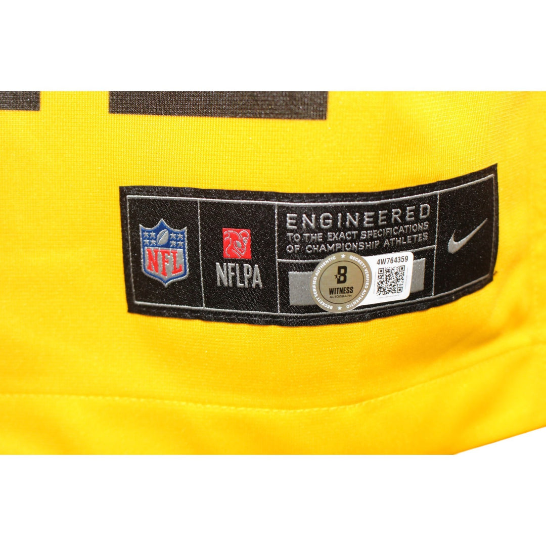 Jack Sawyer Autographed Pittsburgh Steelers Nike Gold XL Jersey Beckett 56957