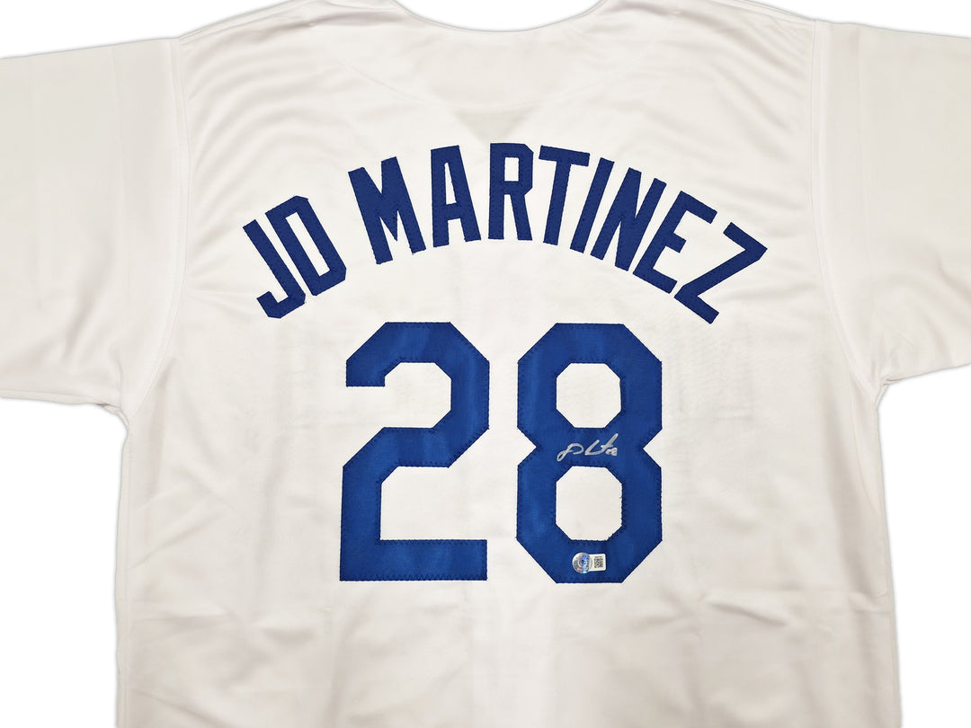 Los Angeles Dodgers JD Martinez Signed White Jersey Beckett Witness