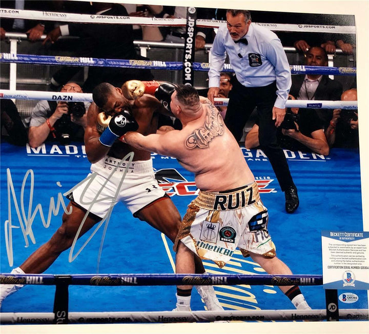 ANDY RUIZ JR Autograph Signed 16x20 Photo vs. Anthony Joshua C ~ Beckett BAS COA