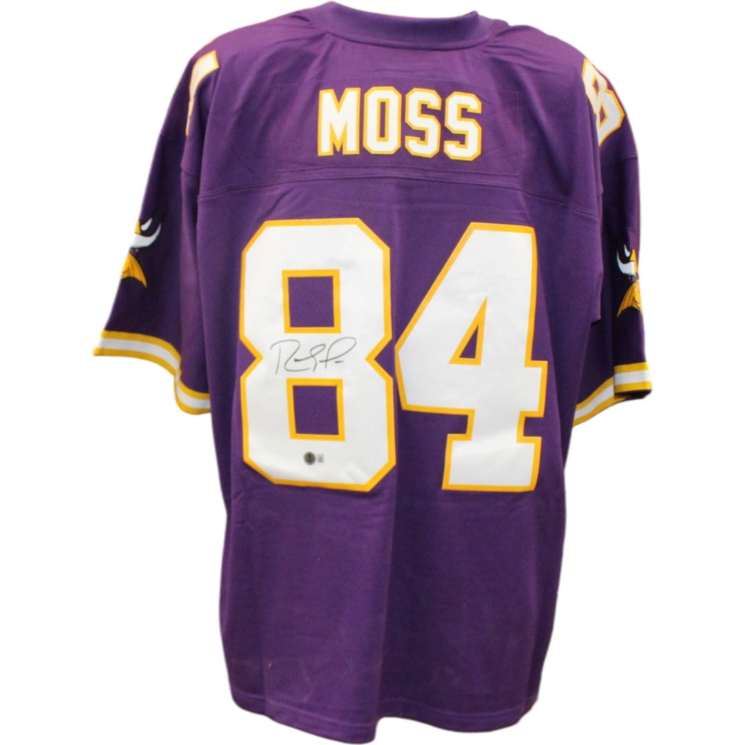 Randy Moss Autographed Minnesota Vikings Mitchell & Ness XL Jersey Beckett 56291
