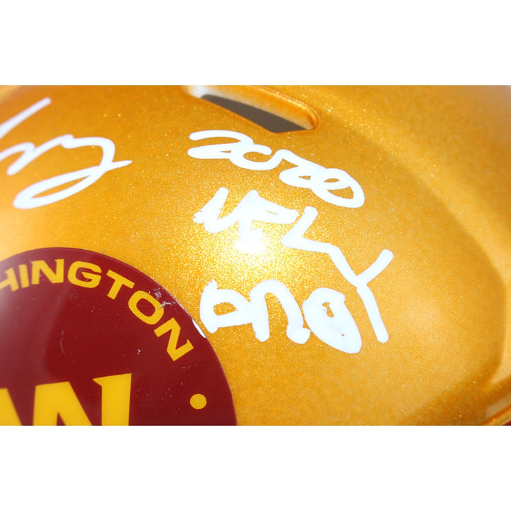 Chase Young Signed Washington Commanders Flash Mini Helmet DPOY Fanatics 53689