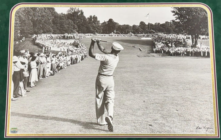 1950 US Open Ben Hogan Signed 16x20 Photo Framed w/ Check LE/500 Auto Fanatics