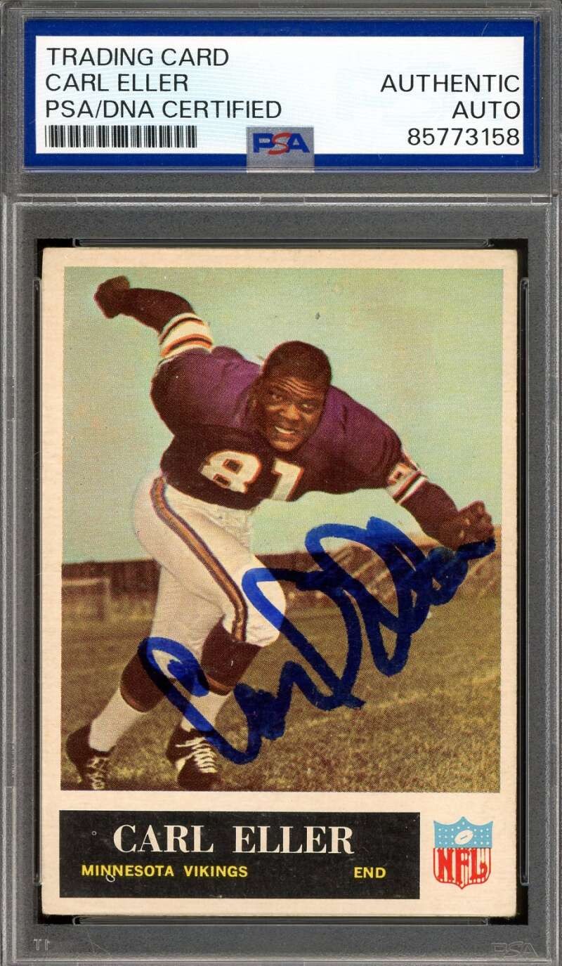 Carl Eller PSA DNA Signed 1965 Philadelphia Rookie Autograph Vikings