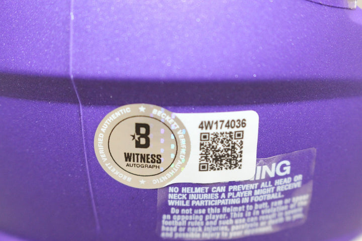 Blake Cashman Autographed Minnesota Vikings Mini Helmet Beckett Witness 52833