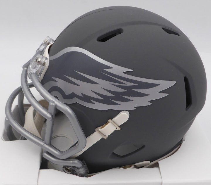 Randall Cunningham Signed Eagles Slate Gray Mini Helmet Beckett #BN00146