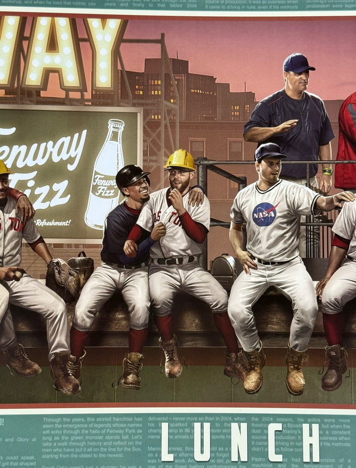 Boston Red Sox Fenway Park Lunch Monstah 12x36 Litho Photo David Ortiz Yaz Fisk