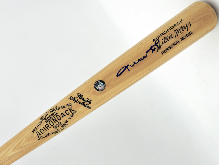 Willie Mays Signed Blonde Adirondack Player Model Baseball Bat Giants PSA/DNA