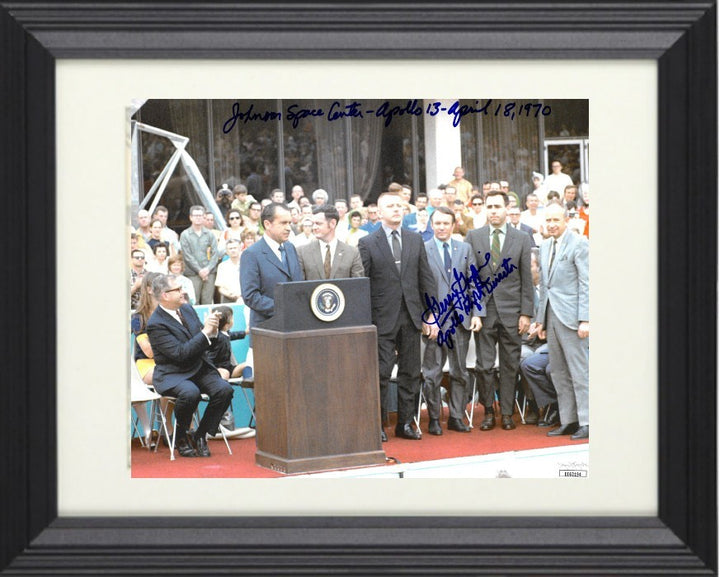 Gerald Griffin signed  1970 8x10 Photo Apollo 13 Flight Director-JSA POTUS NIXON
