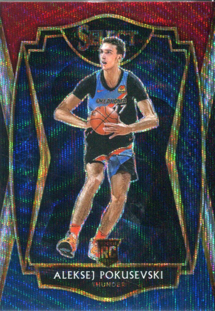 Aleksej Pokusevski 2020 Panini Select Premier Level Tri Color Rookie Card #176