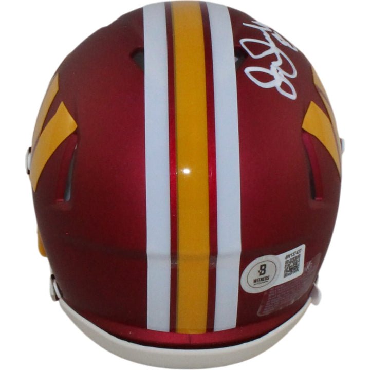Joe Jacoby Signed Washington Commanders 25 Alt Mini Helmet HTTR Beckett W 55059