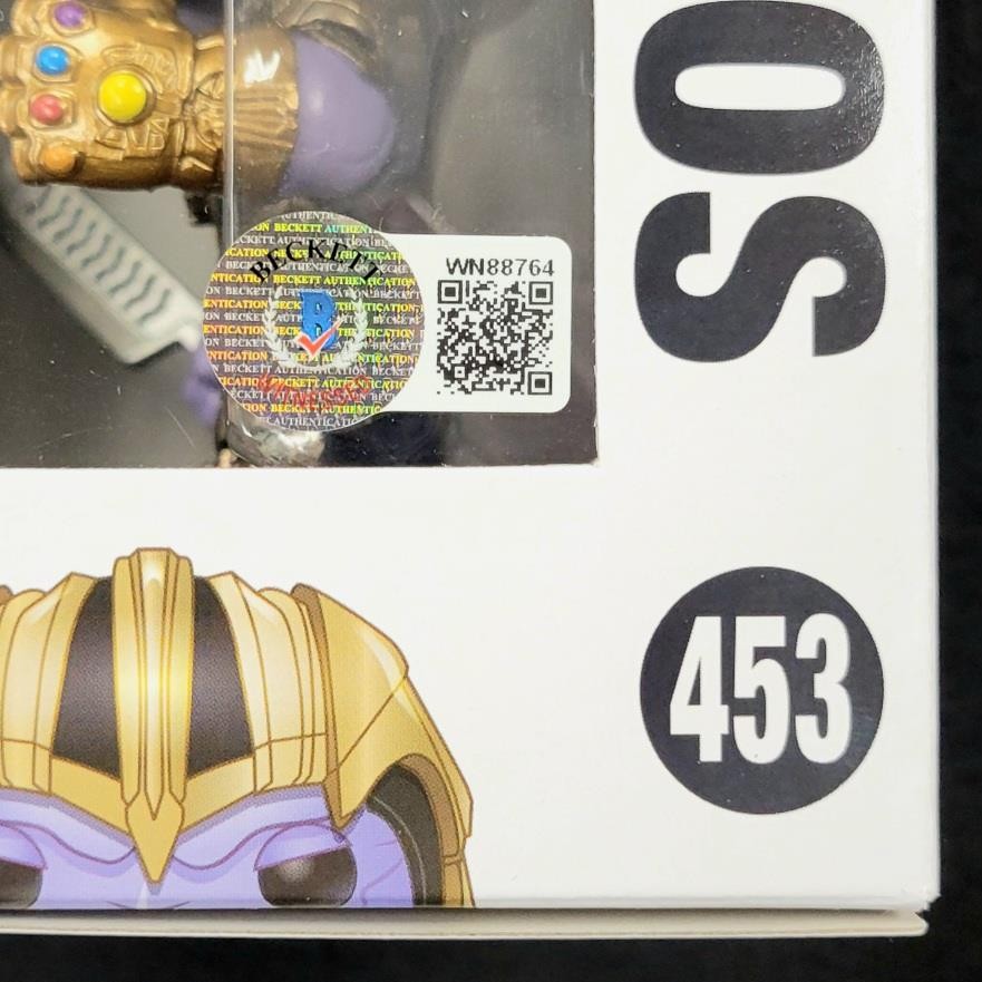 Josh Brolin signed Thanos Funko Pop! 453 Marvel Avengers autograph ~ Beckett BAS