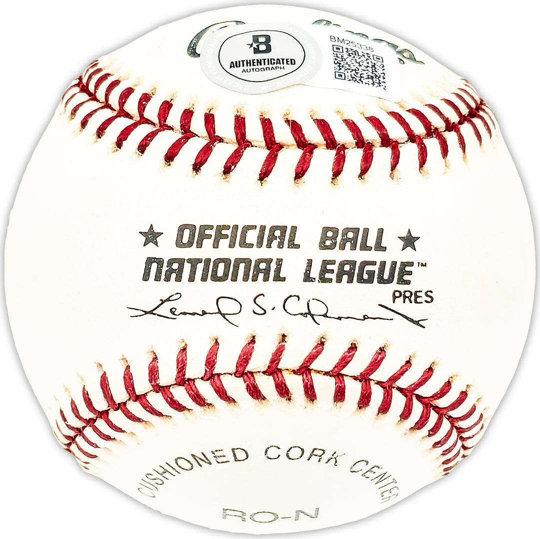 Sal Yvars Autographed NL Baseball Giants "51 Giants #7" Beckett QR #BM25338