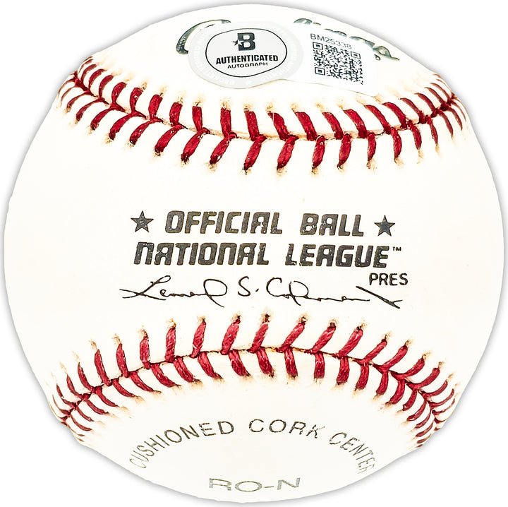 Sal Yvars Autographed NL Baseball Giants "51 Giants #7" Beckett QR #BM25338