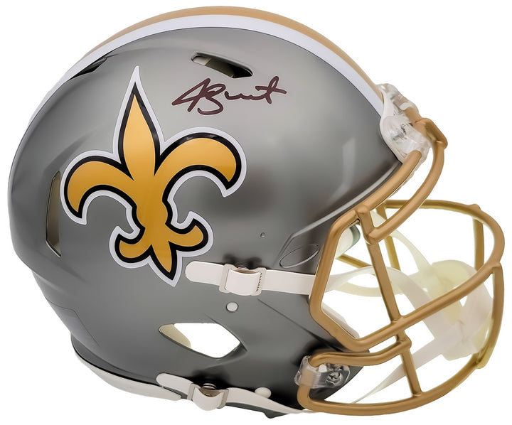 Jameis Winston Signed Saints Flash Gray Full Size Authentic Speed Helmet Beckett