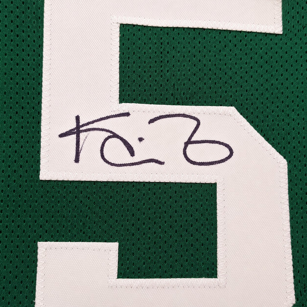 Boston Celtics Kevin Garnett Signed Green Jersey Beckett BAS Witness