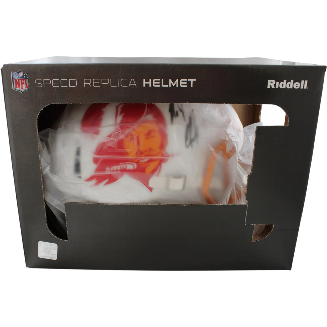 Rob Gronkowski Autographed Tampa Bay Buccaneers F/S Helmet TB Beckett WIT 58332
