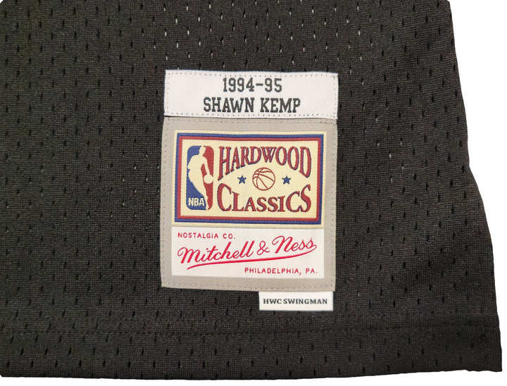 Sonics Shawn Kemp Auto Black Auth Mitchell Ness HWC Swingman Jersey 2X Reign Man