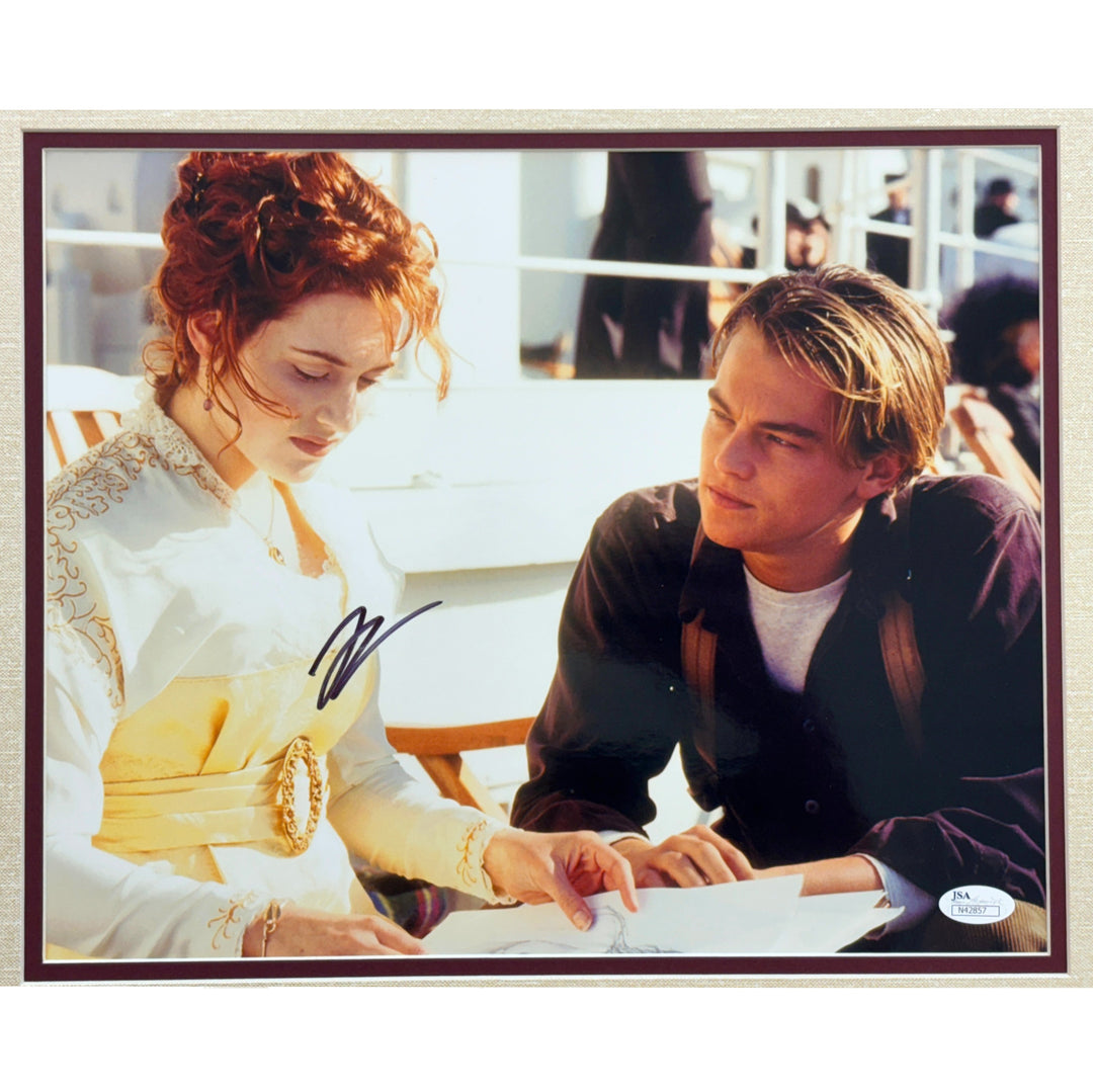 Leonardo DiCaprio Kate Winslet Titanic Autographed Photo JSA Signed Actual Coal