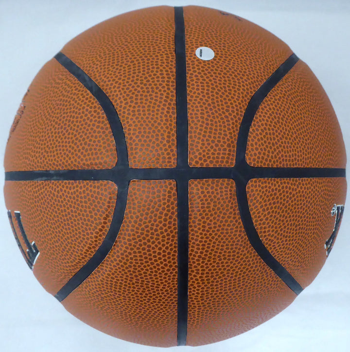 Jim Boeheim Signed The Rock Basketball Syracuse Orange "05 Champs" Steiner