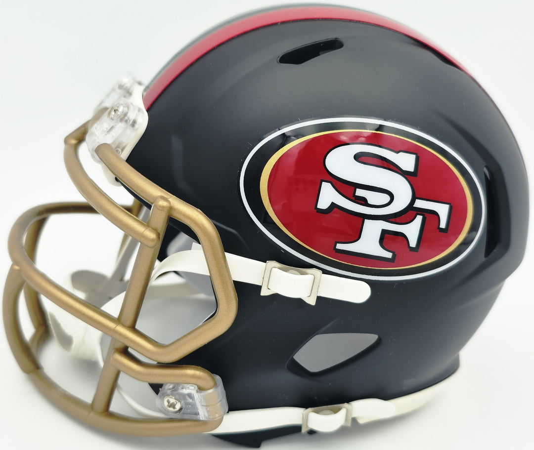 Fred Warner Signed San Francisco 49ers Black Rivalries Speed Mini Helmet Beckett