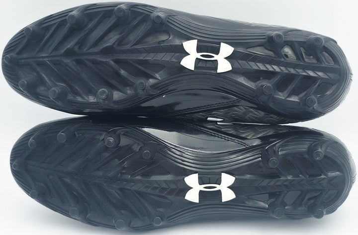 Ernest Jones IV Auto Pair of Black Under Armour Cleats Seahawks Size 10.5