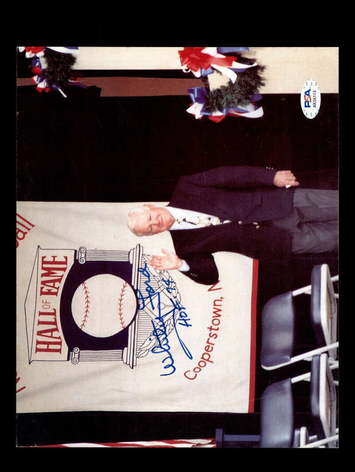 Whitey Ford PSA DNA Signed  8x10 HOF 74 Photo Autograph Yankees