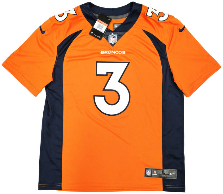 Broncos Russell Wilson Signed Orange Nike Limited Jersey Size L Fanatics Holo