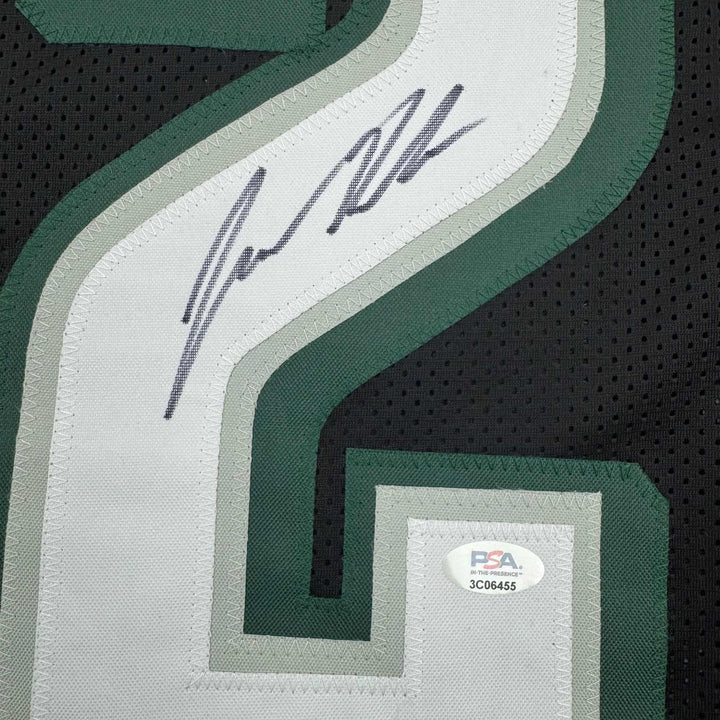 Autographed/Signed JASON KELCE Philadelphia Black Jersey PSA COA Auto