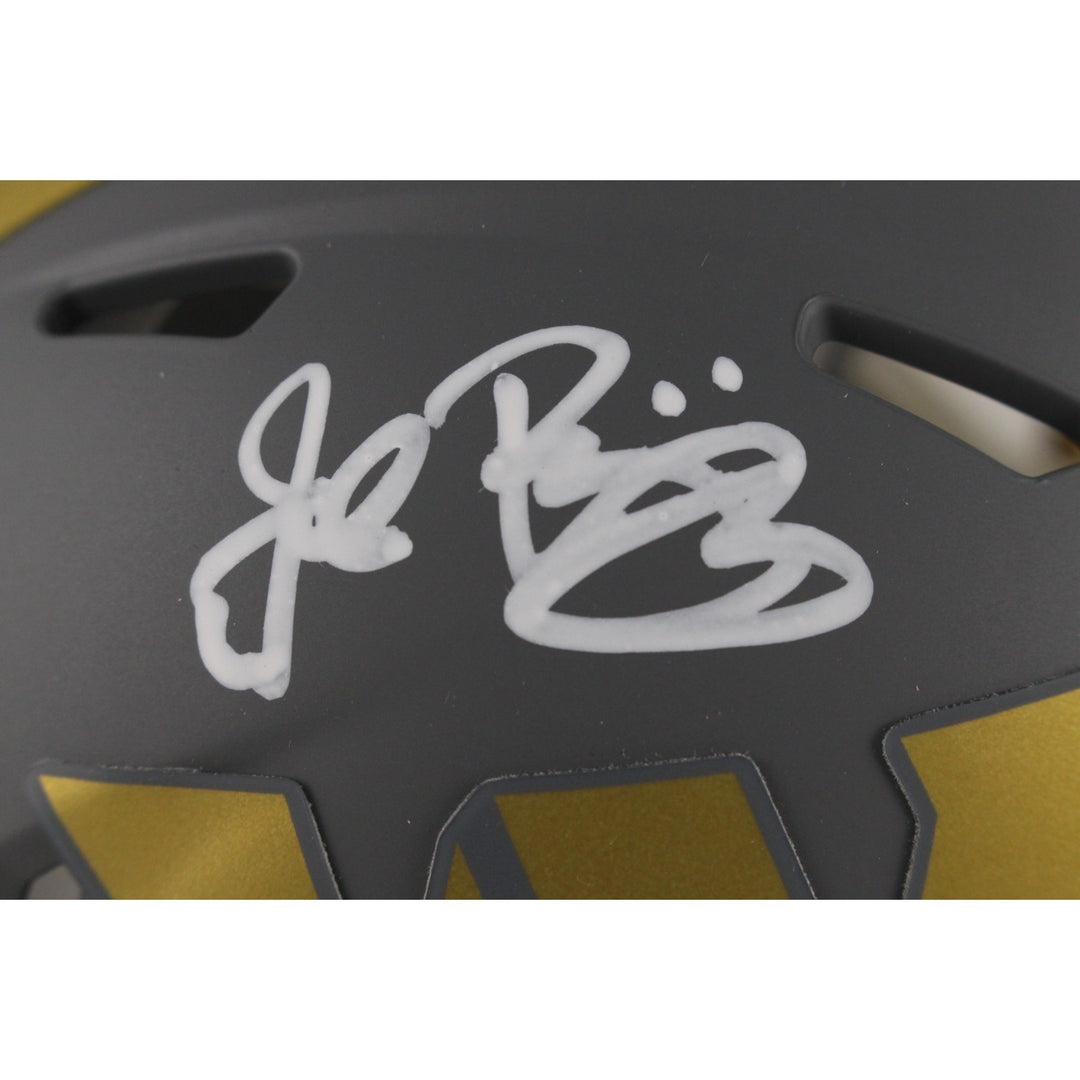 John Riggins Autographed Washington Commanders Slate Mini Helmet Beckett 49757