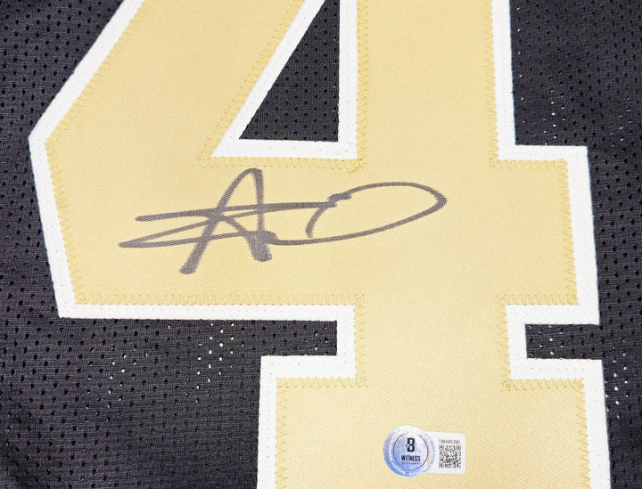 New Orleans Saints Alvin Kamara Signed Black Jersey Beckett Witness