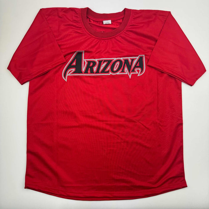 Autographed/Signed Corbin Burnes Arizona Red Jersey Beckett BAS COA
